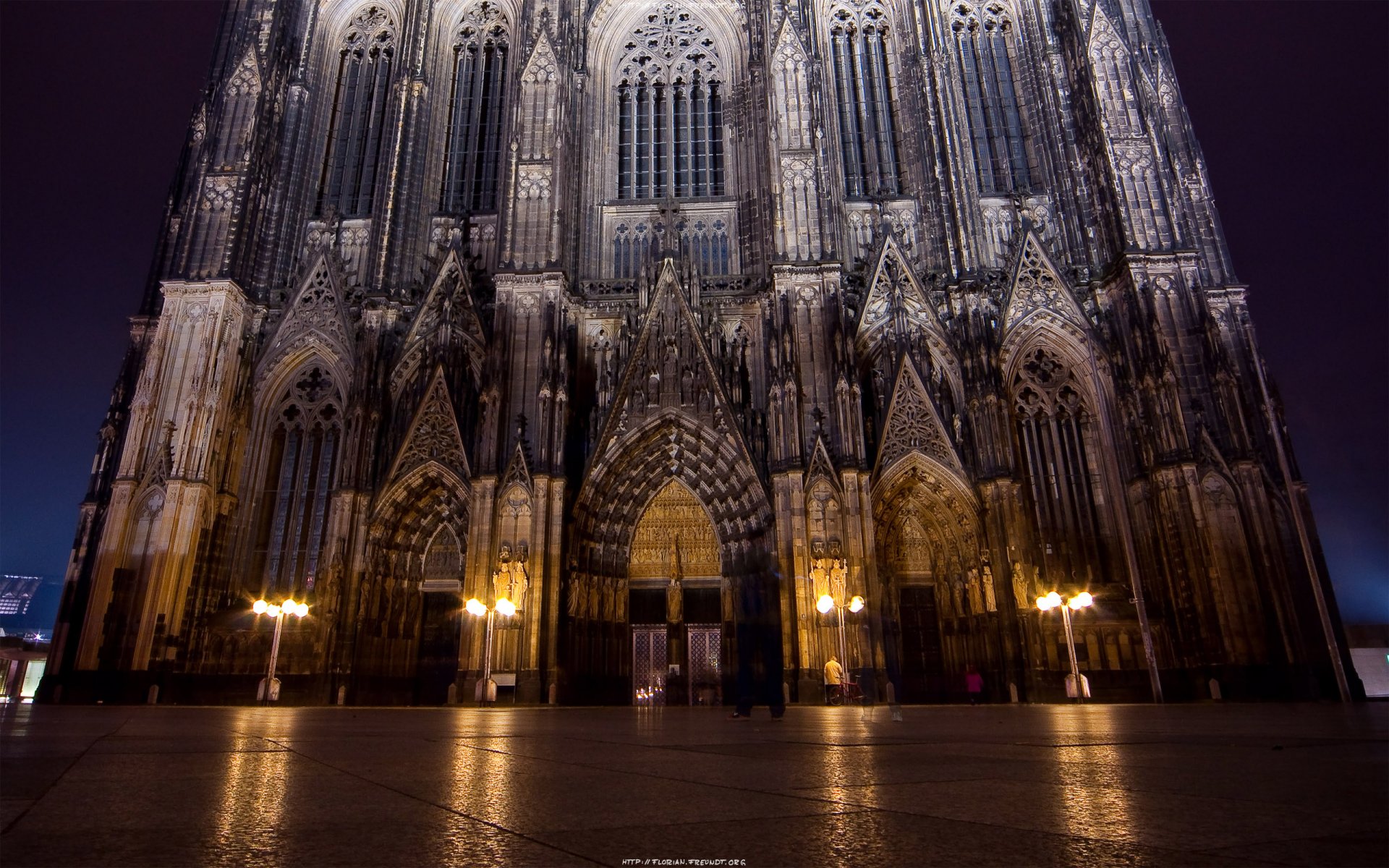 gothic town night