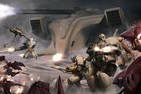 Gli Space Marine combattono i loro vecchi nemici