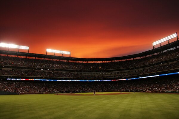 Estadio de béisbol en Texas, Estados Unidos