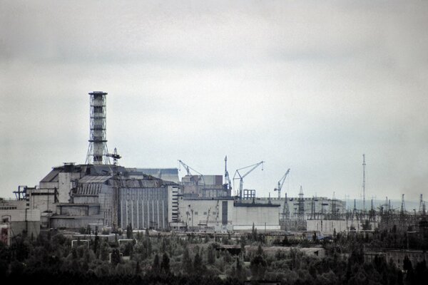 Foto des Reaktors in Tschernobyl vor dem Unfall