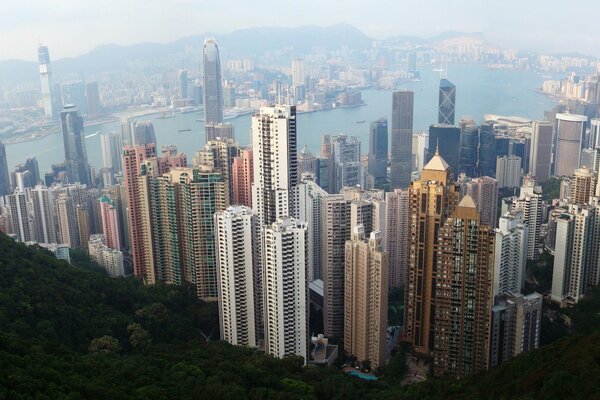 Ville de Gon Kong, vue d altitude