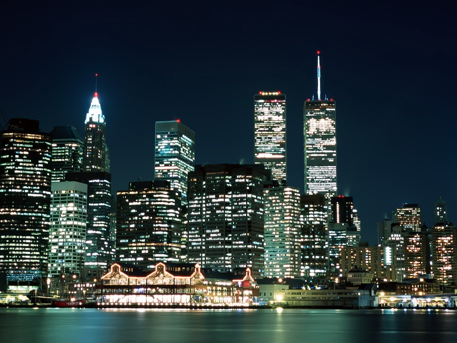 new york city lichter abend