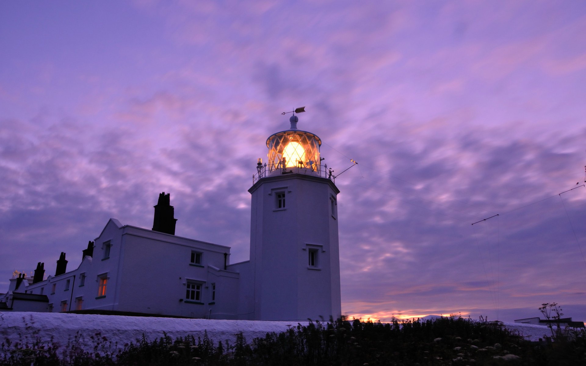 england light the sky the evening lilac twilight lighthouse