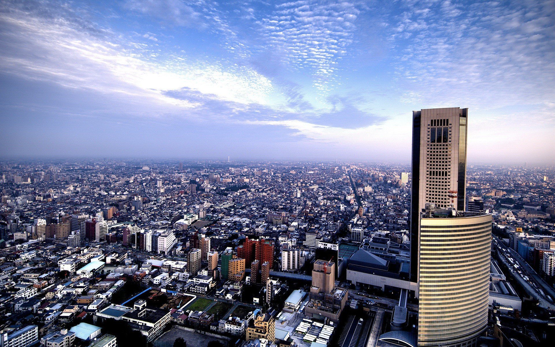 case orizzonte cielo nuvole edifici