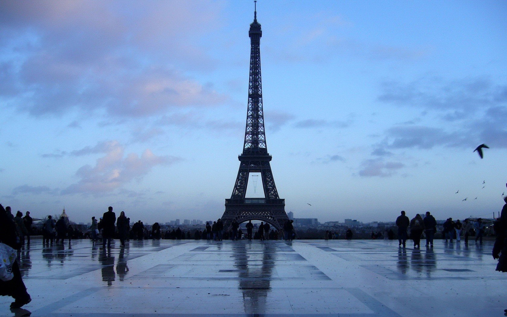 paris tower blue