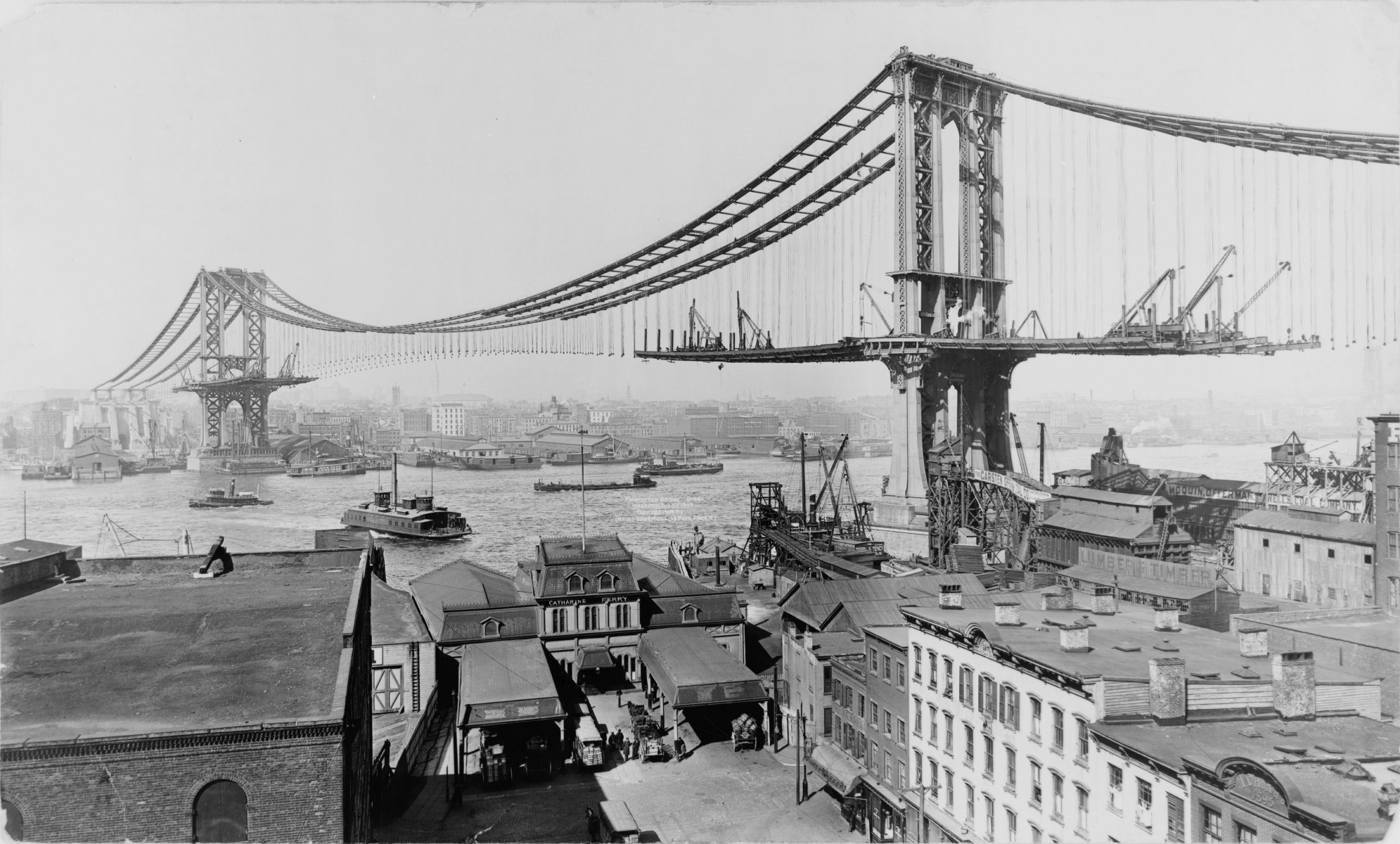 brooklyn bridge construction