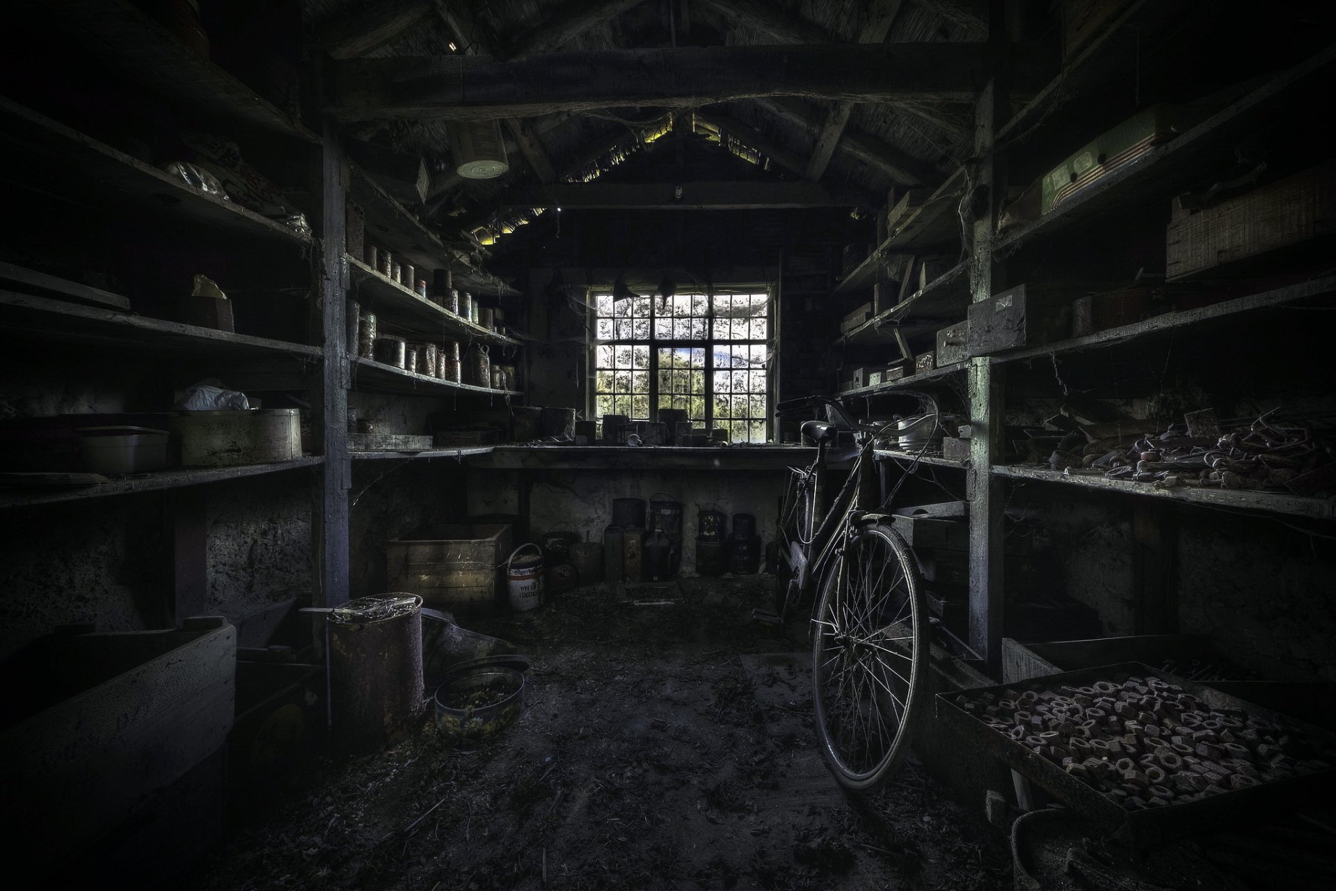 almacén bicicleta fondo