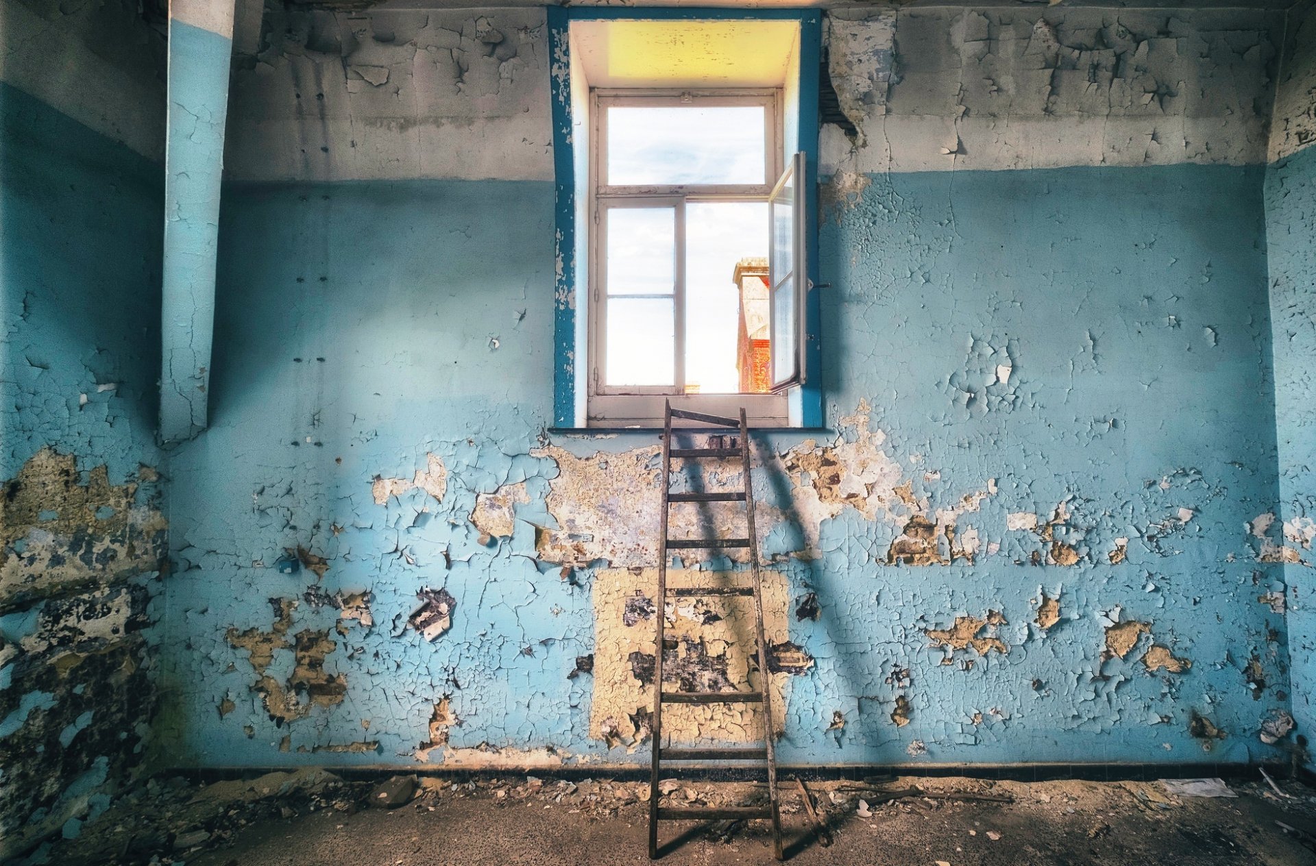 room window stair