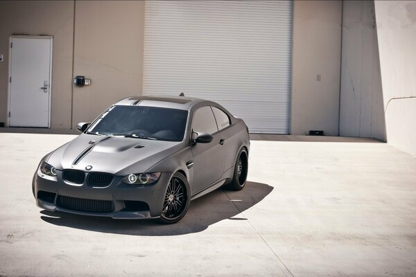 Matte grey tinted BMW