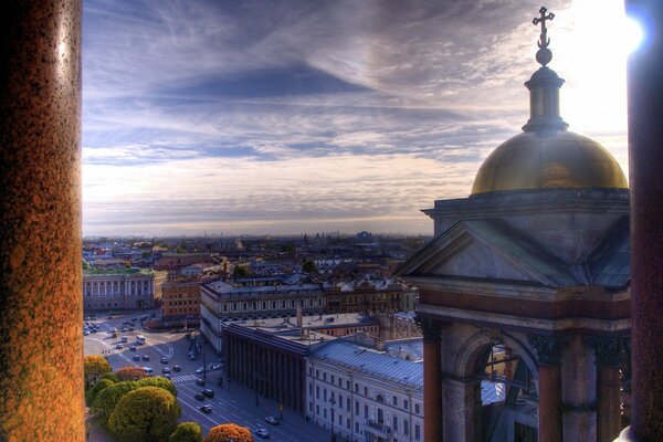 Vue depuis la tour de la cathédrale. Vue métropolitaine