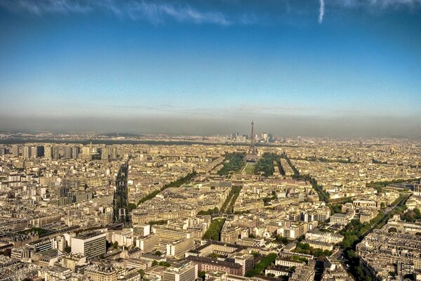 Paris aus der Vogelperspektive