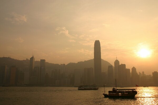 A walk along the bay. View from the water