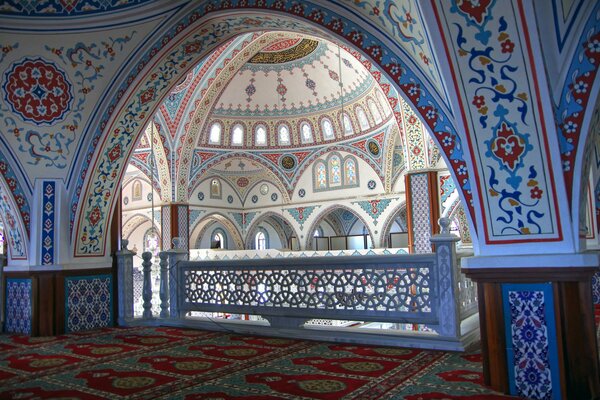 Turkish mosque close-up from the side