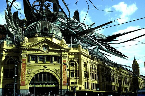 Foto de la fantasía del arquitecto de la ciudad