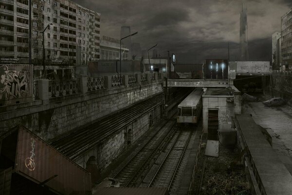 Lugar abandonado del ferrocarril