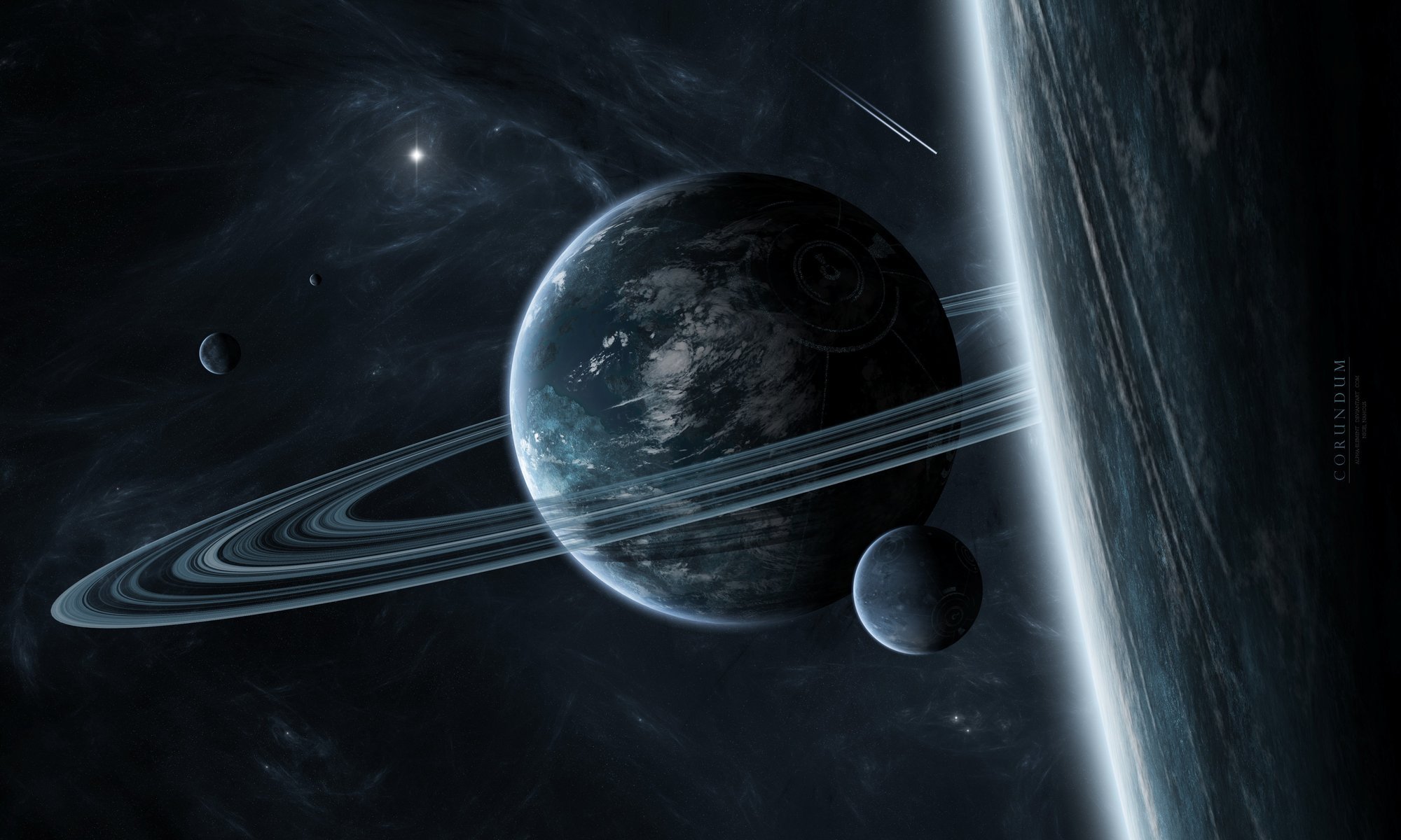 tar system ring satellites planet