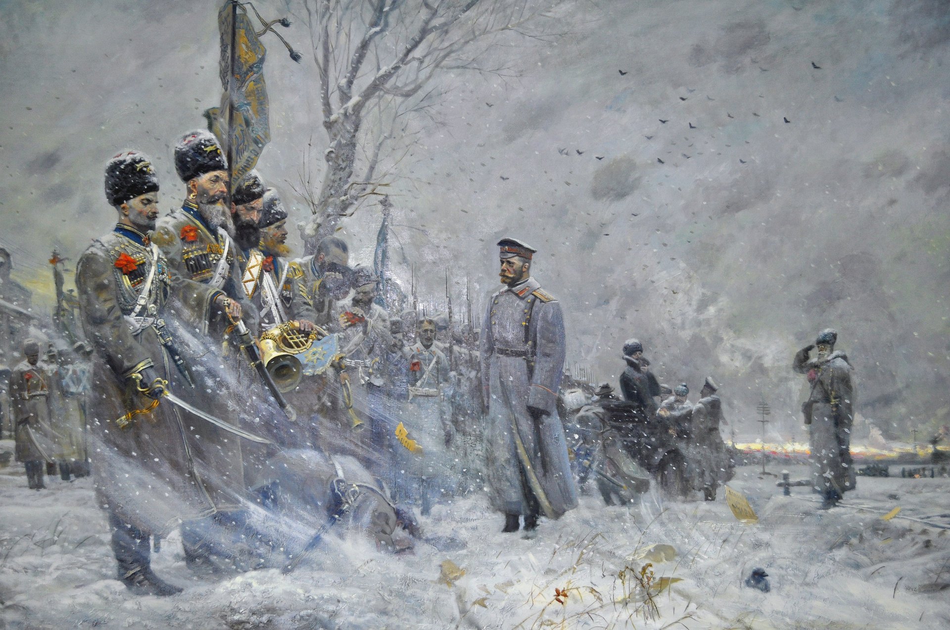 pavel ryzhenko adieu au convoi russie peinture