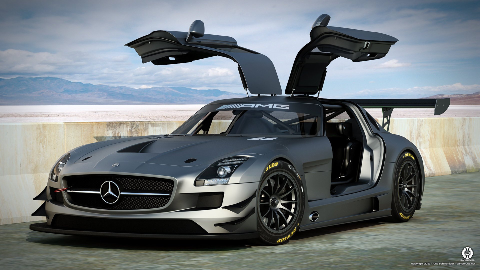 mercedes benz sls amg machine 3d