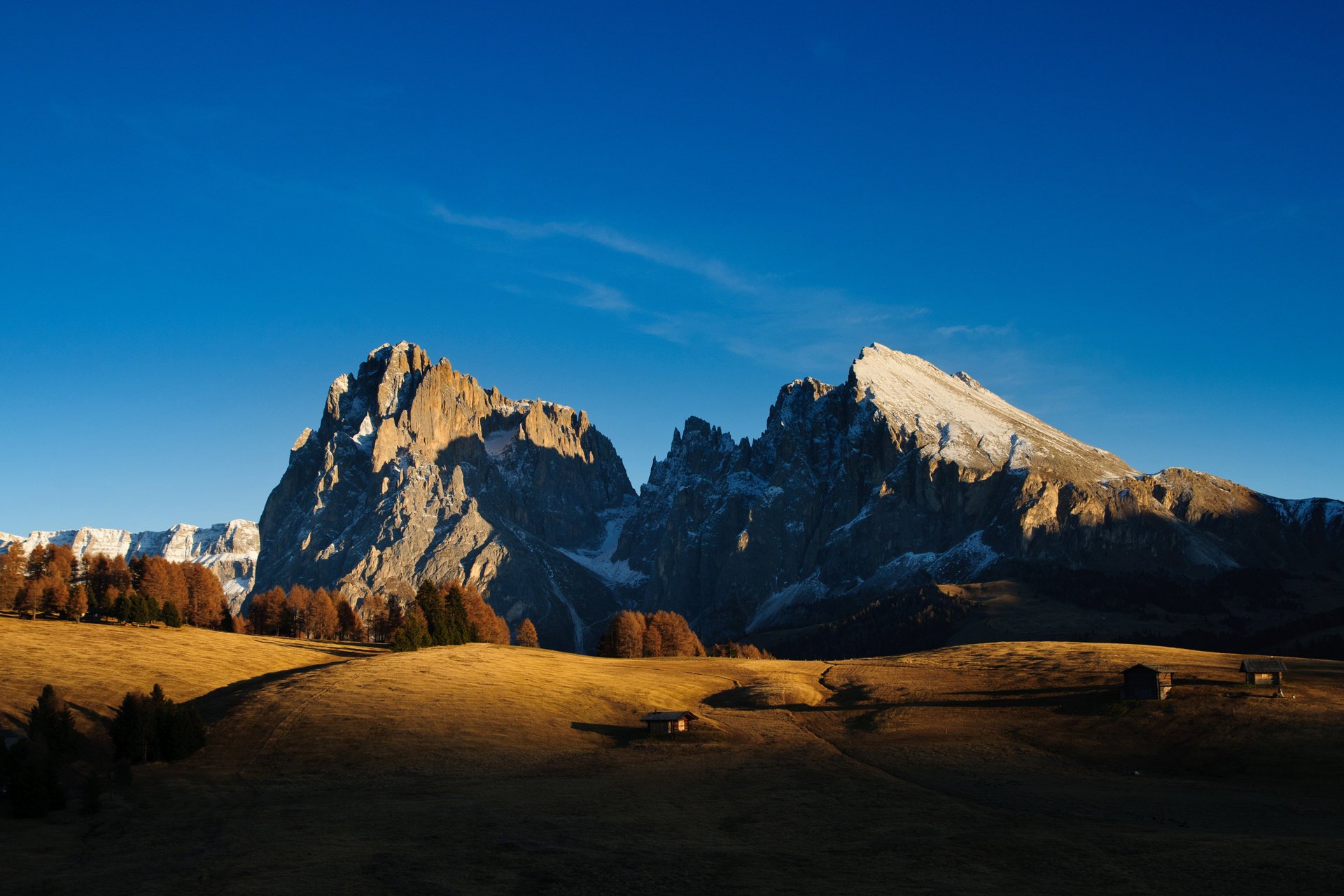 berge hütte schatten himmel