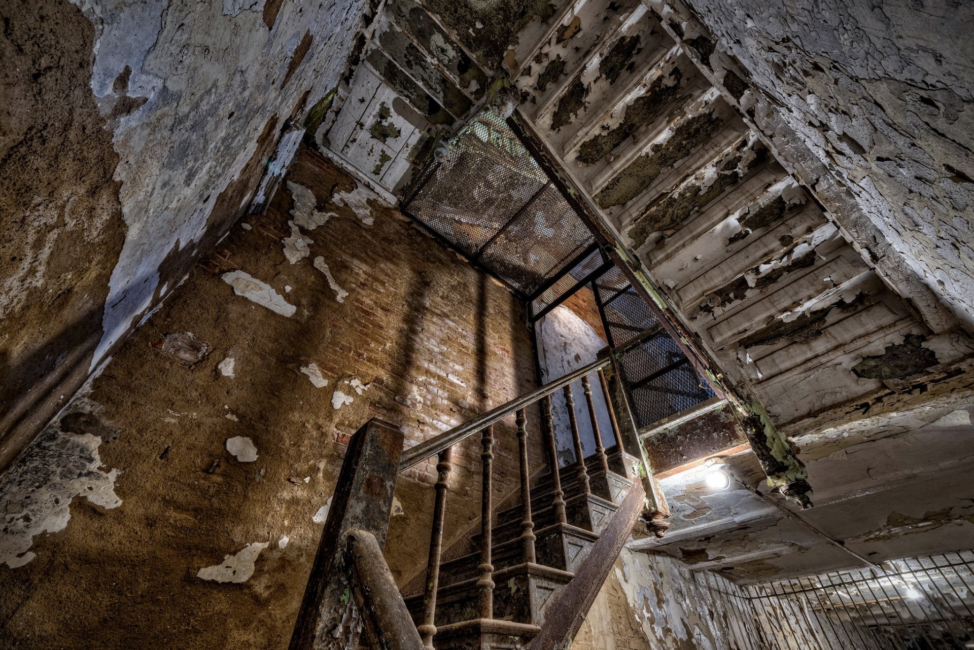 escalier mur fond