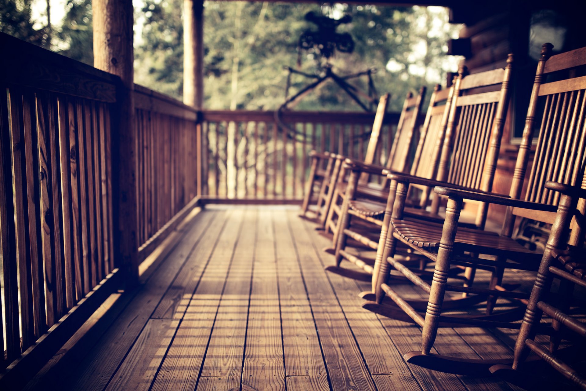 stühle holz veranda