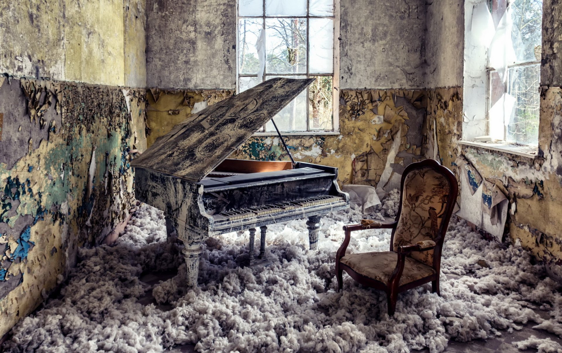 piano fenêtres chambre