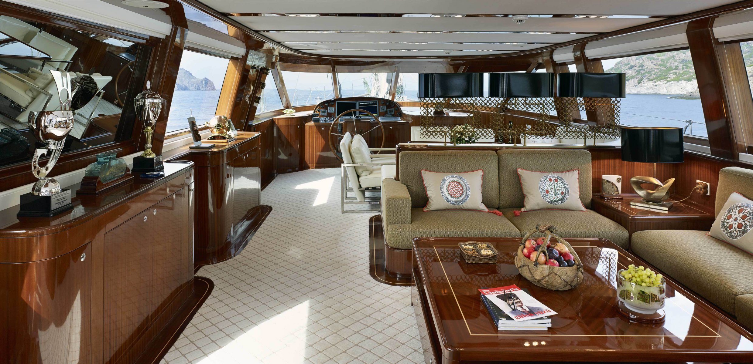 interno stile progettazione yacht lusso yacht di lusso piacevoli