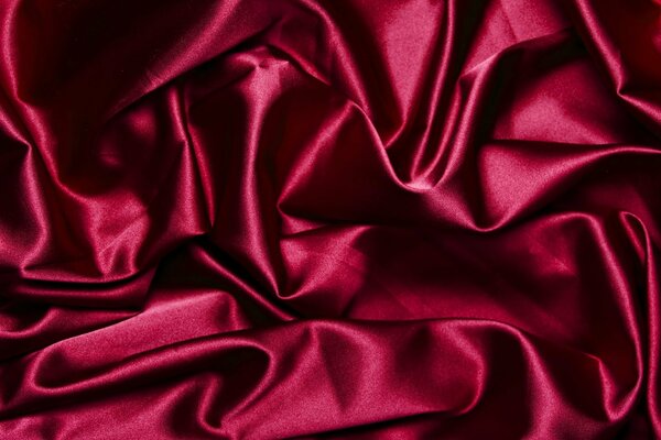 Burgundy crimson silk fabric