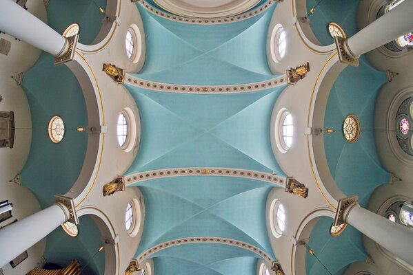 Hohe Säulen im Tempel. religion der Christen