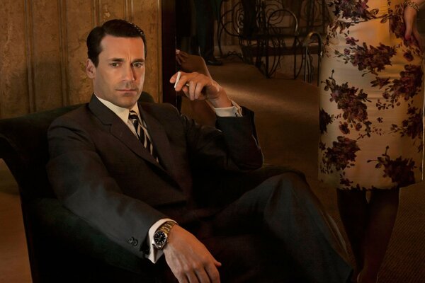 Berühmter Schauspieler John Hamm aus dem Film Mad Men