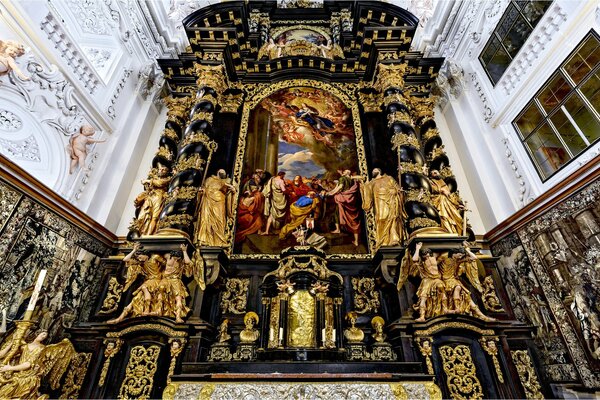 Monastery church photo pedestal