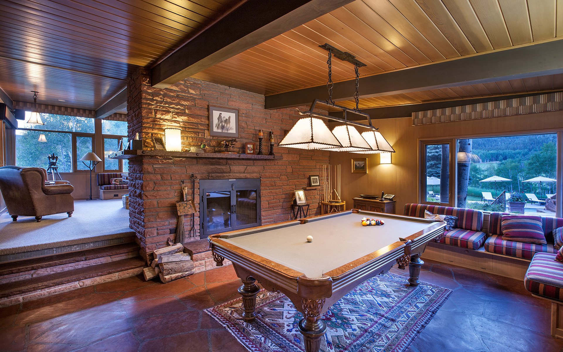 ranch aspen colorado billiard home