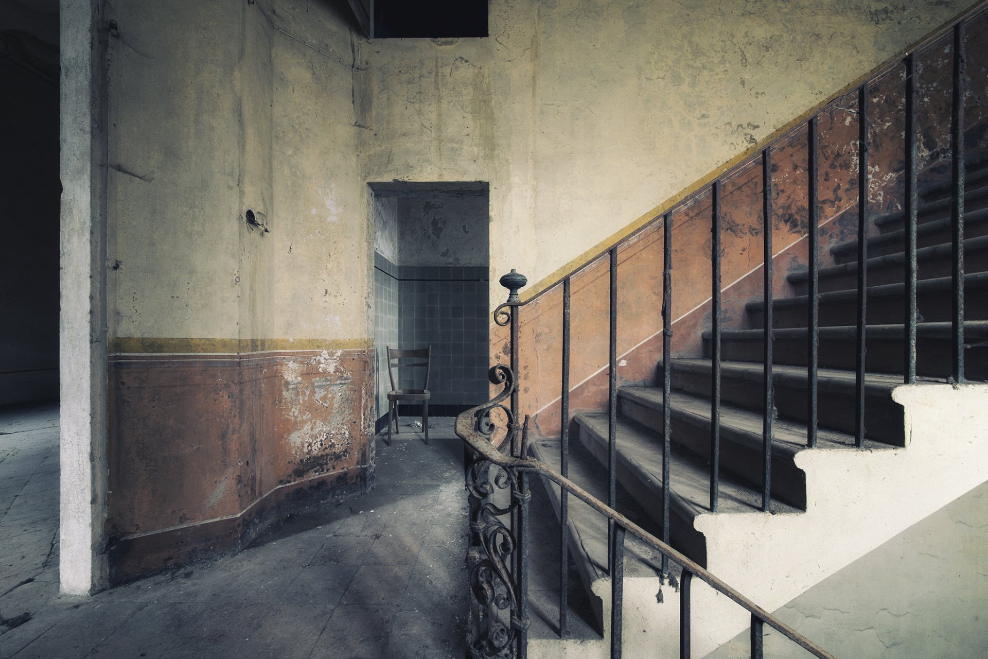 escalera silla interior