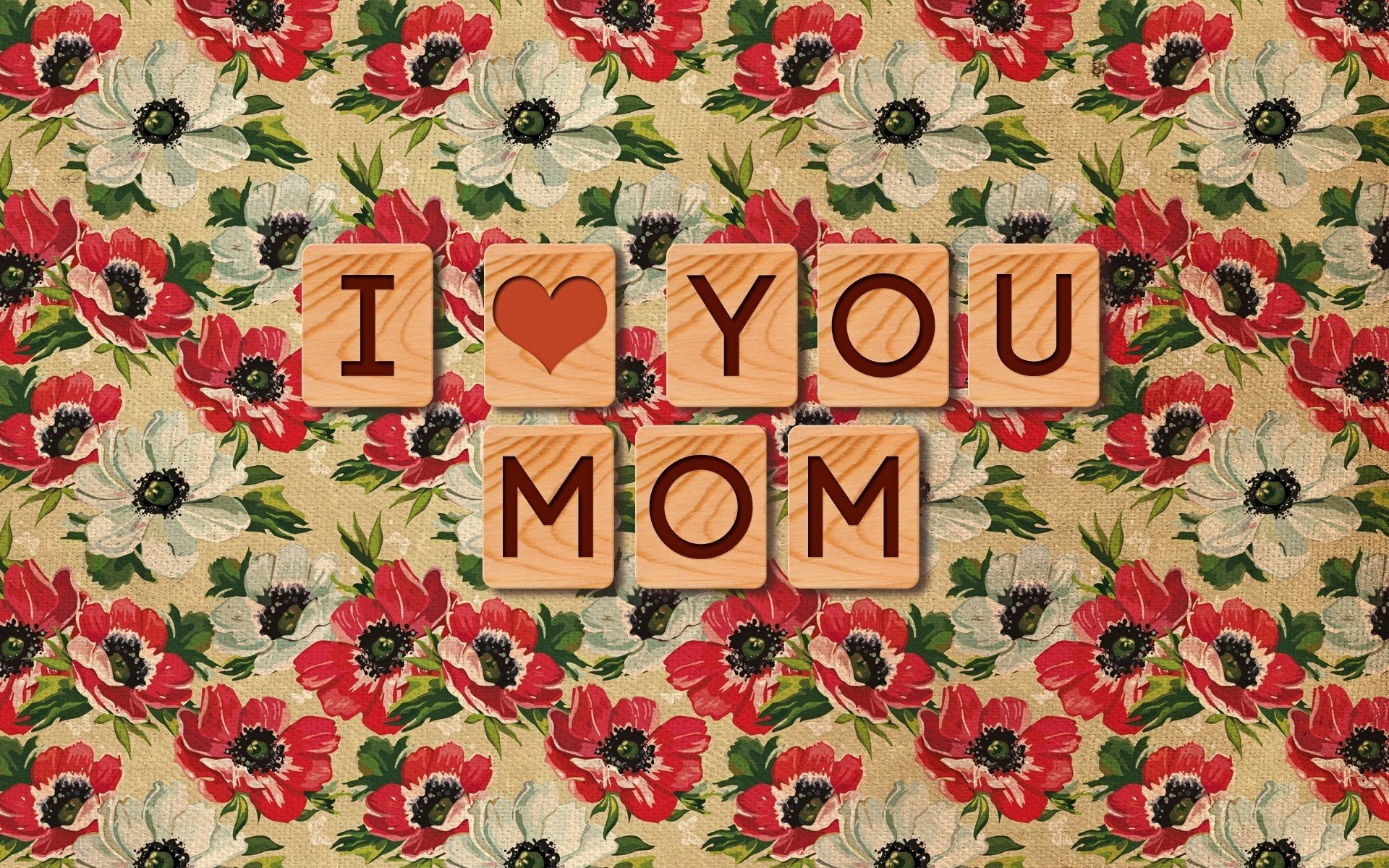 i love mom texture cute