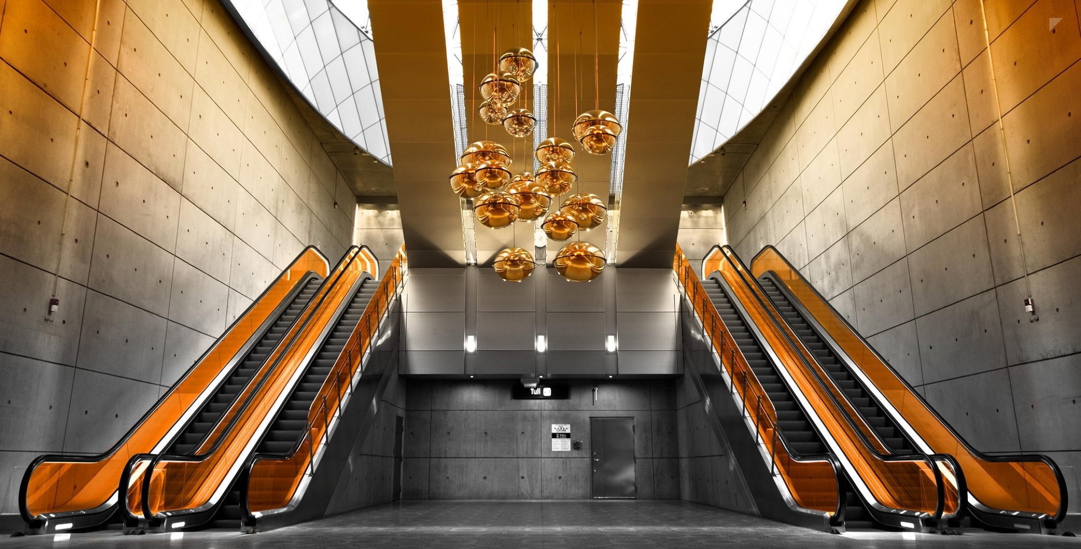 conjunto pesado robin de blanche edificio escaleras mecánicas estilo