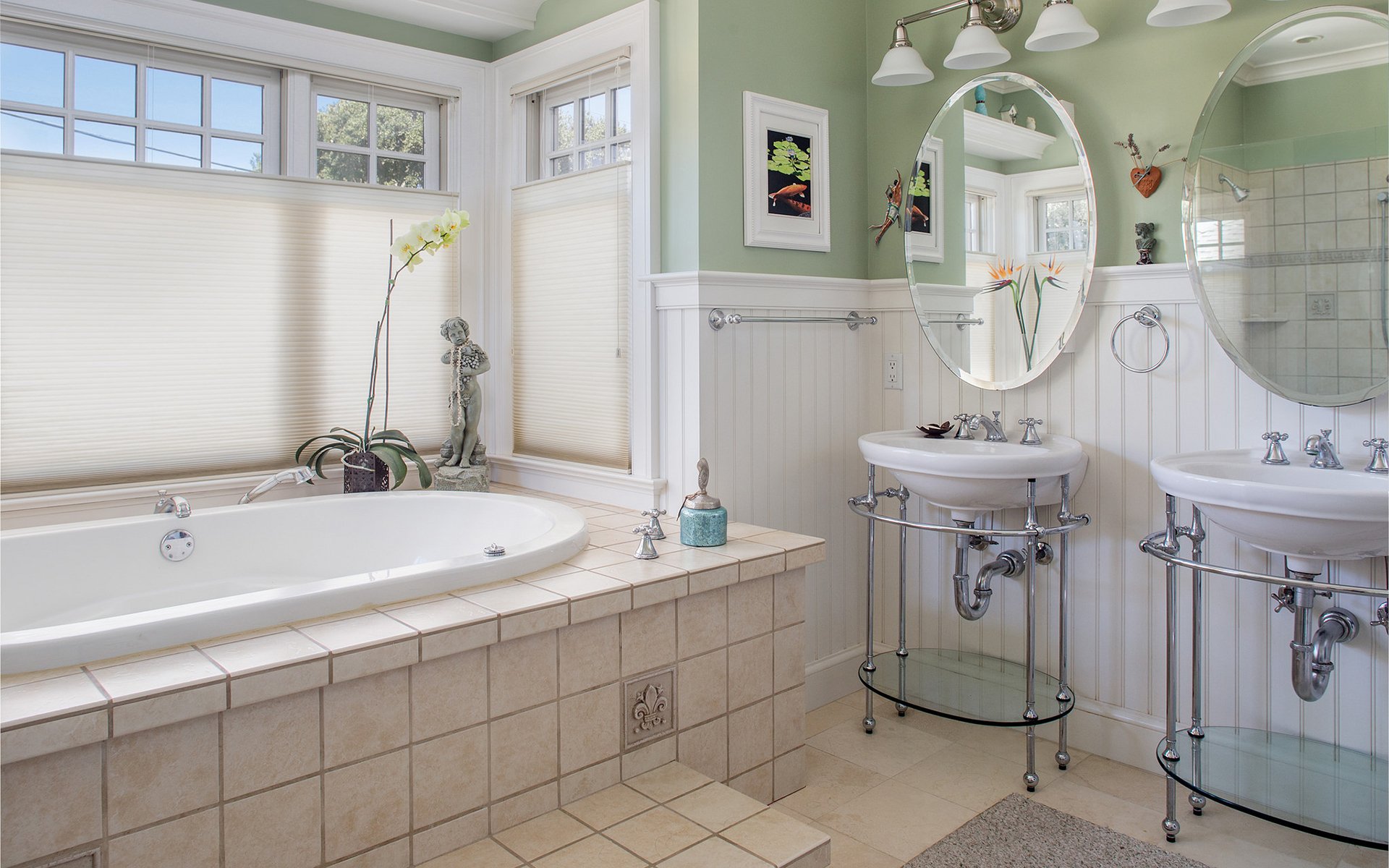 salle de bain baignoire accueil intérieur