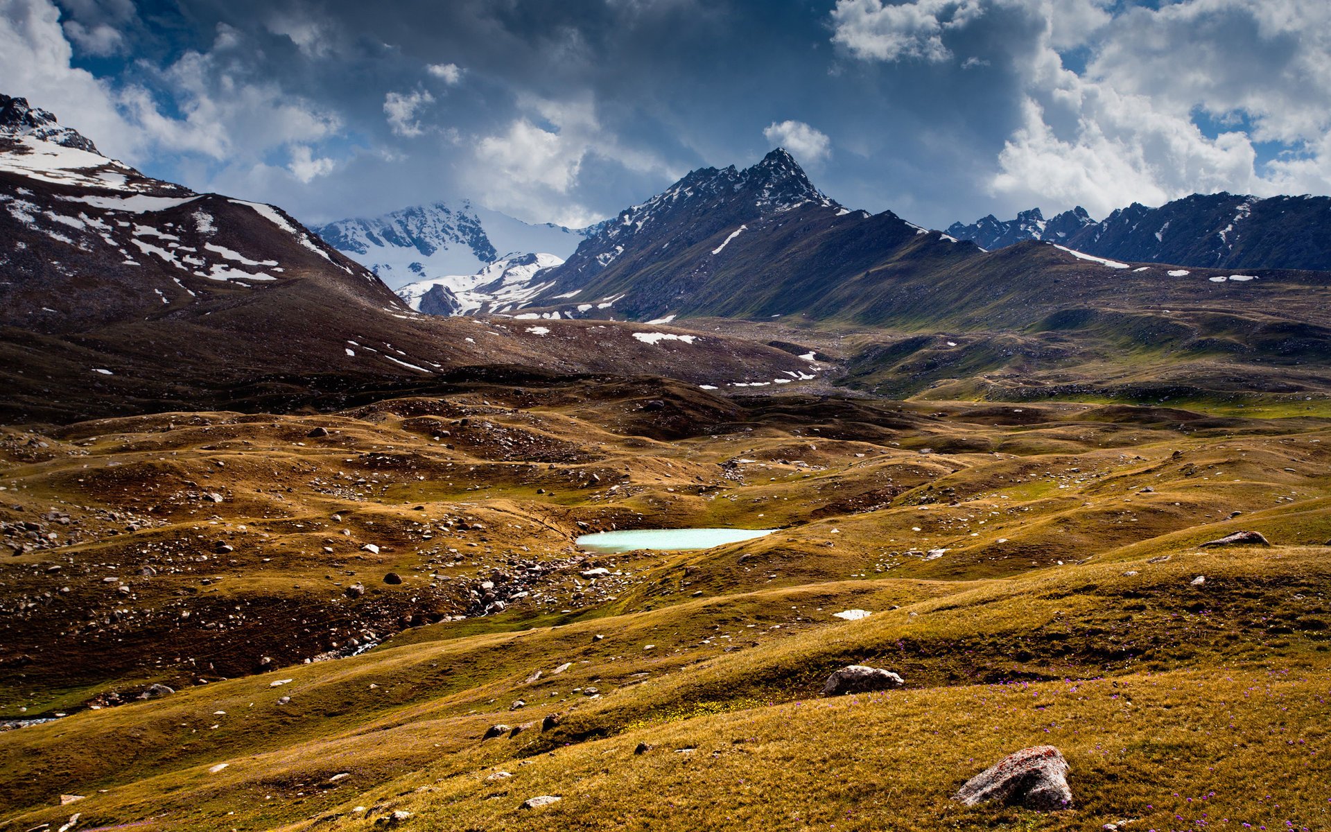 chistoprudov kyrgyzstan mountains lake