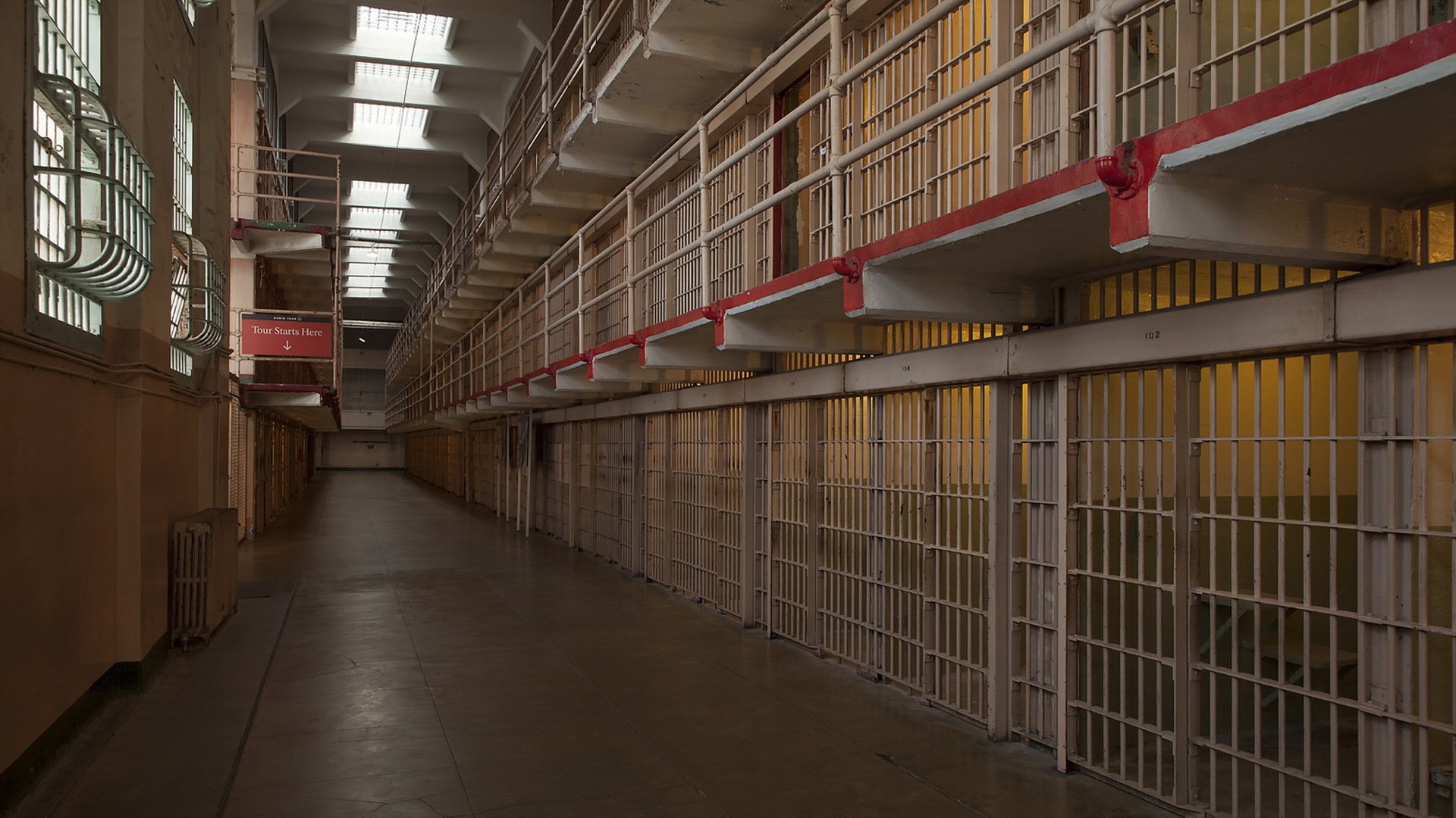 prison cellules intérieur alcatraz