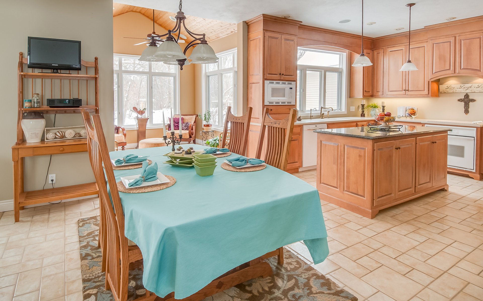 kitchen interior wood home