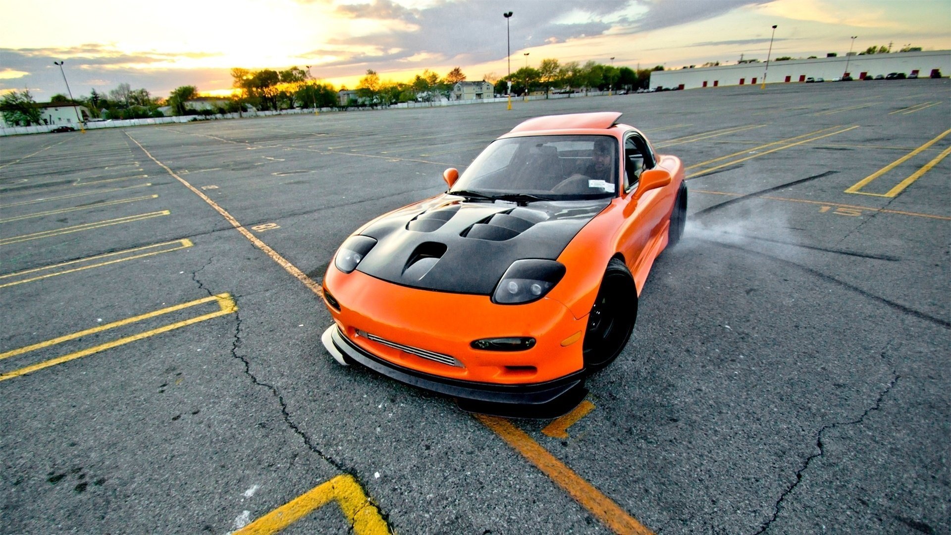 japan car shift style wallpapers mazda rx7 tuning jdm orange car drift