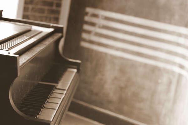 Piano - a musical instrument with keys