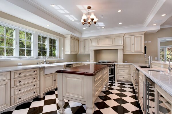 Kitchen interior. Interior design