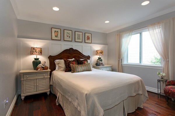 Bedroom in white style