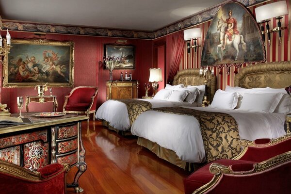 An example of a bedroom design in a classic style