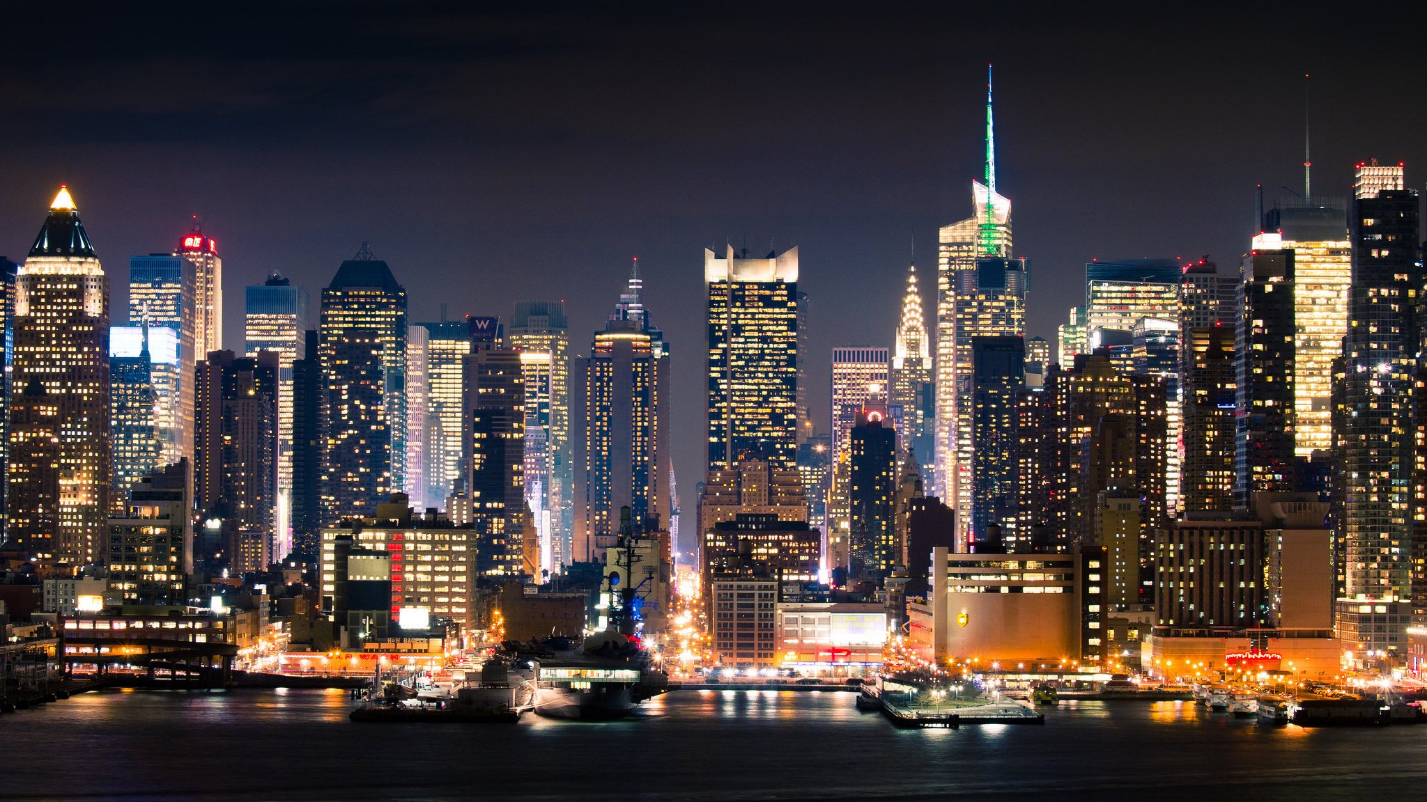 city manhattan new york new york night