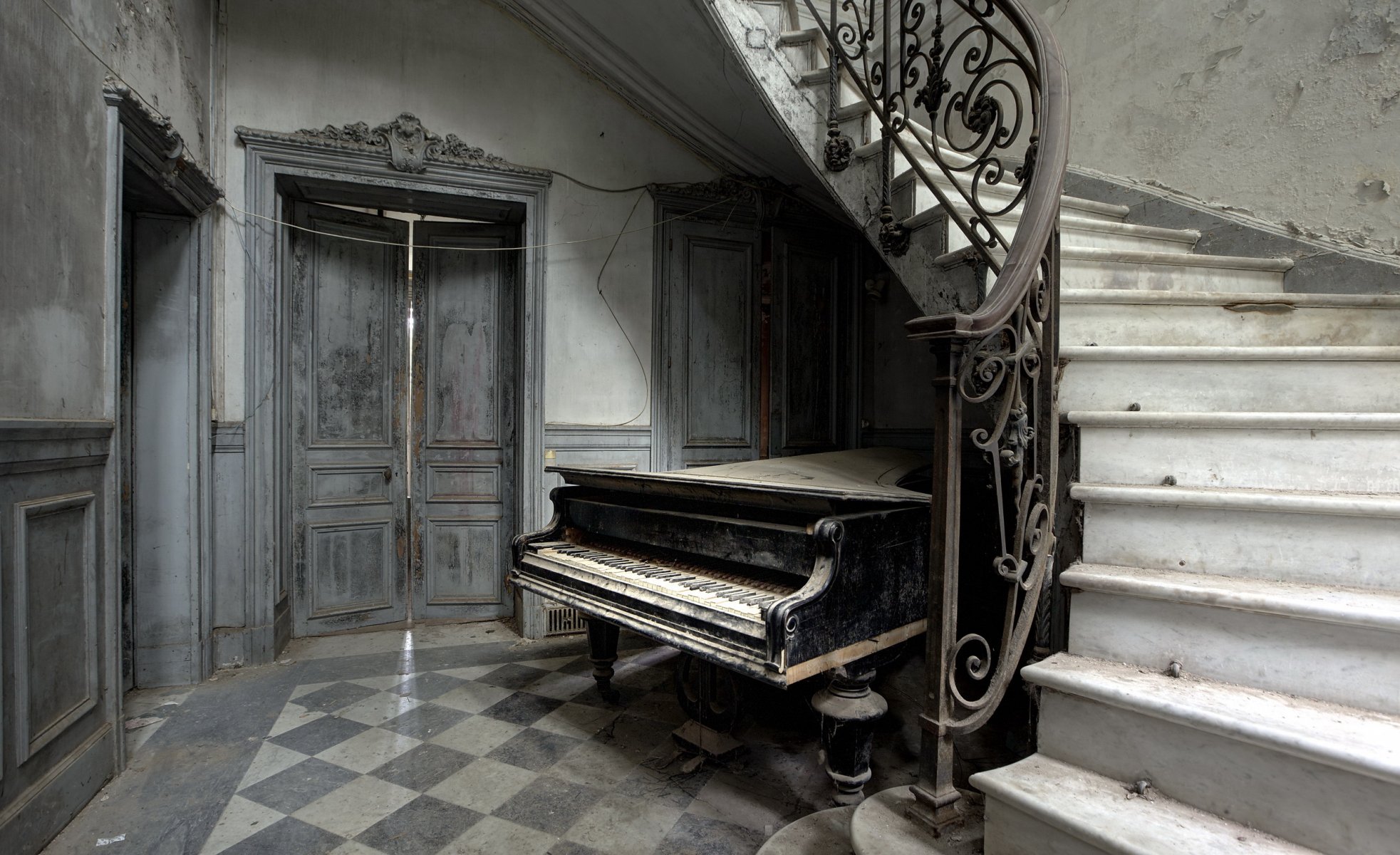 piano escalier musique