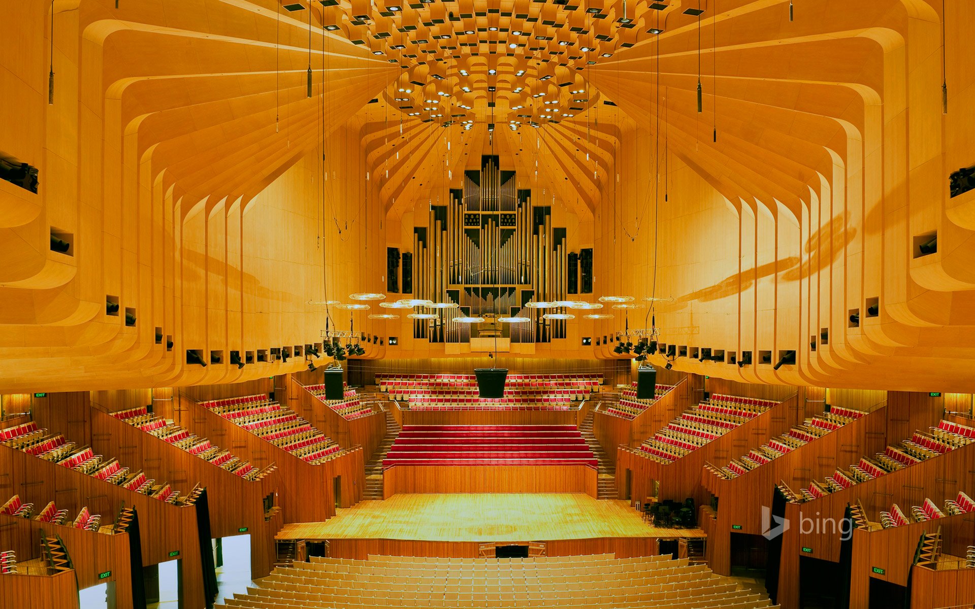 sydney ópera teatro sala órgano