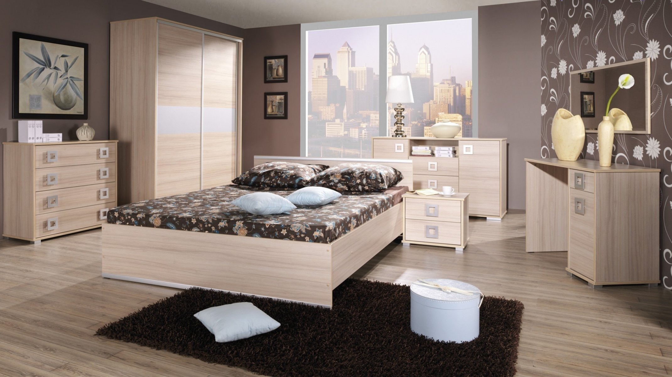 interior style design town metropolis room bedroom