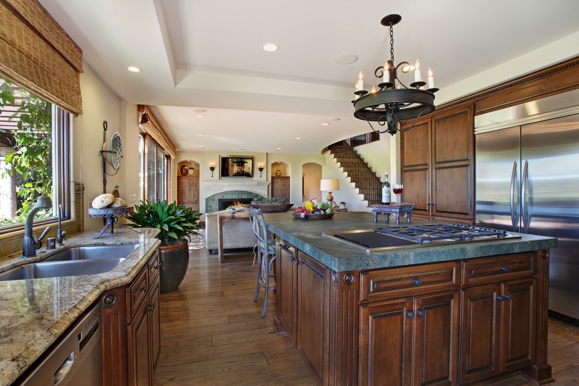 interior design kitchen chandelier photo