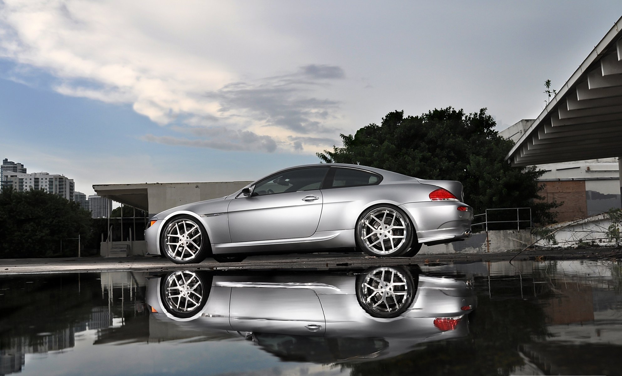 bmw miami reflexion wheels m6 silber bmw pfütze silber e63